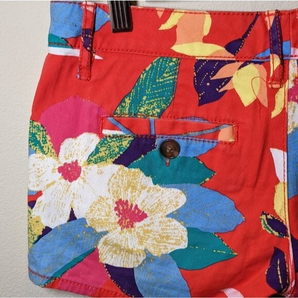 Roxy Junior Hawaiian Floral Print Shorts Size 5 - Picture 8 of 11